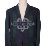 Black Watch Tartan Blazer Jacket