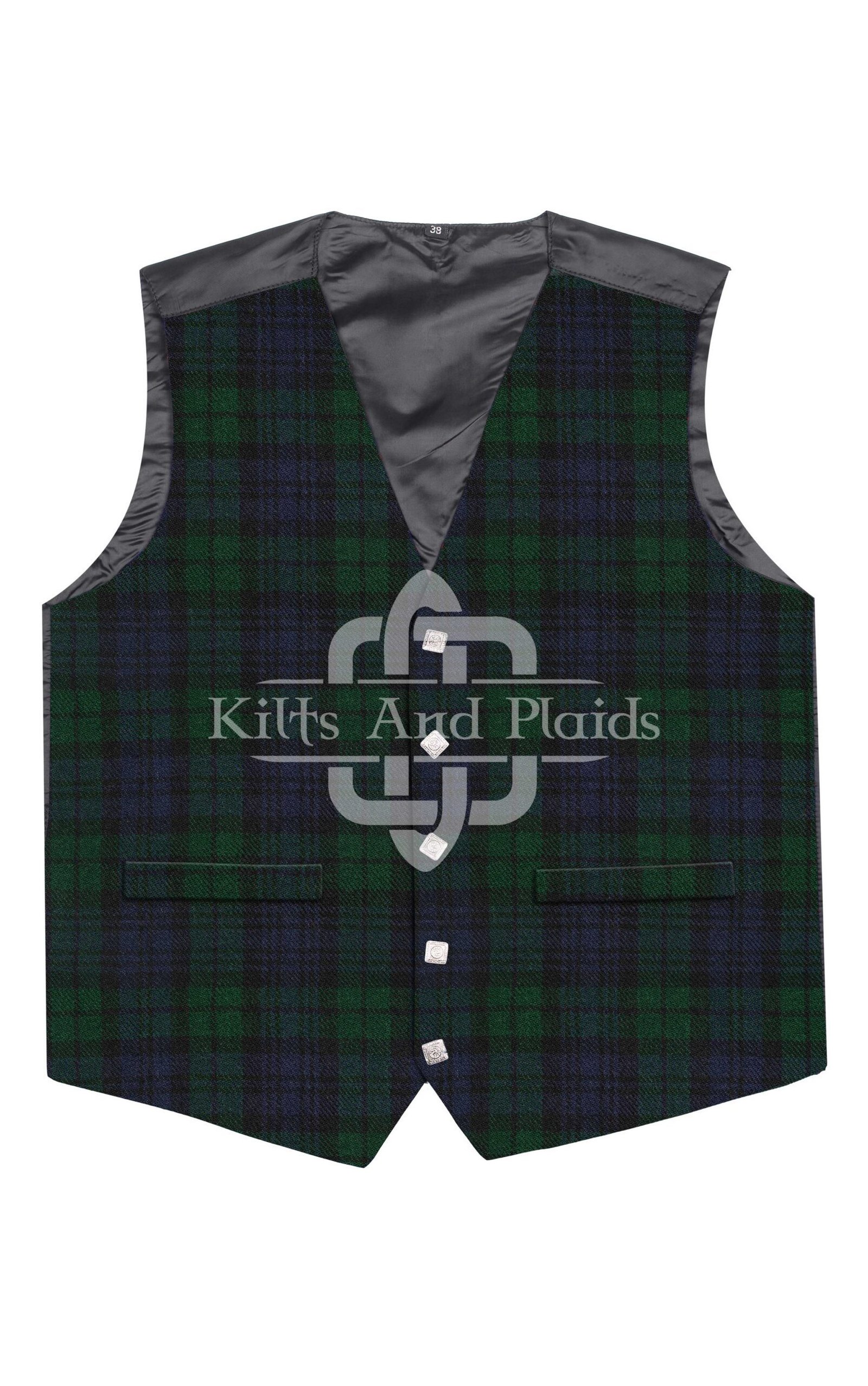 Black Watch Tartan Argyll Vest Black Watch Tartan Argyll Vest
