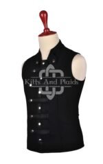 Black Gothic Wool Vest