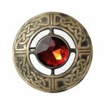Scottish Antique Brown Brooch
