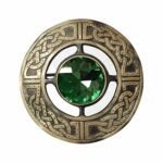 Scottish Antique Light Green Brooch