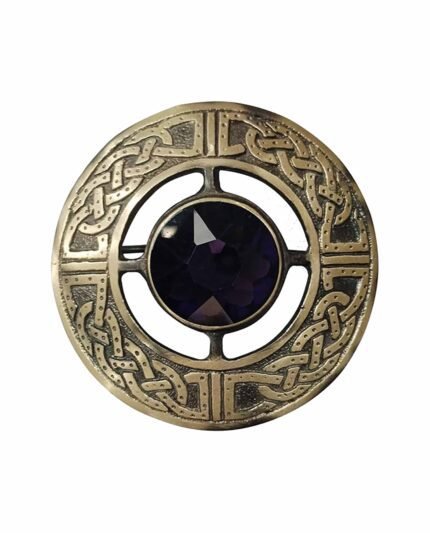Scottish Antique Purple Brooch