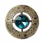 Scottish Antique Sky Blue Brooch