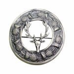 Scottish Antique Stag Head Brooch