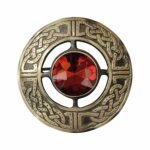 Scottish Antique Red Brooch
