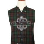 Brown Watch Tartan Punk Rock Waistcoat
