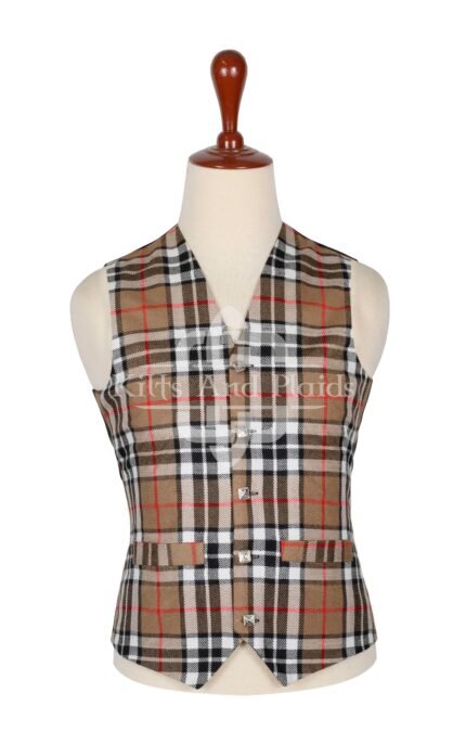 Camel of Thompson Tartan Vest