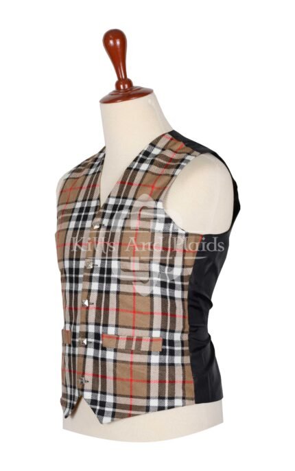 Camel of Thompson Tartan Vest
