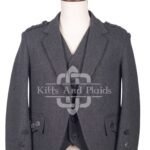 Charcoal Gray Tweed Argyll Jacket