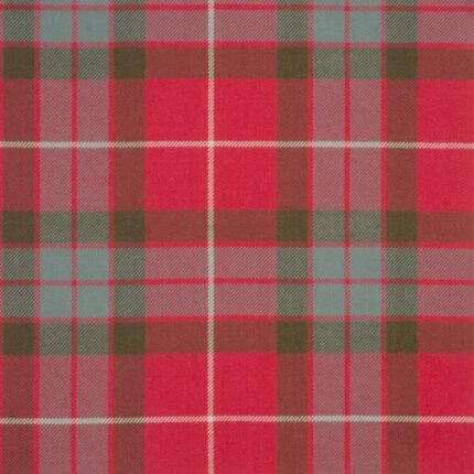 Fraser Red Weathered Tartan Fabric
