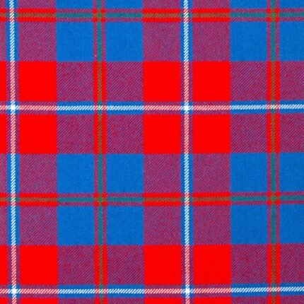 Galloway Red Modern Tartan Fabric