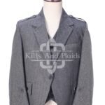 Gray Tweed 5 Buttons Argyll Jacket