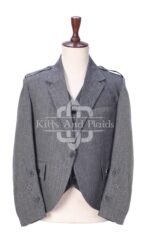 Gray Tweed 5 Buttons Argyll Jacket