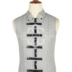 Gray Wool Punk Rock Waistcoat