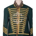 Green Wool Gold Braided Royal Military Officer Jacket