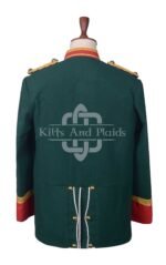 Green Wool Military Officer Tunic Renaissance Jacket