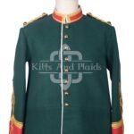 Green Wool Military Officer Tunic Renaissance Jacket