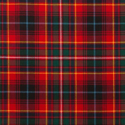 Innes Red Modern Tartan Fabric