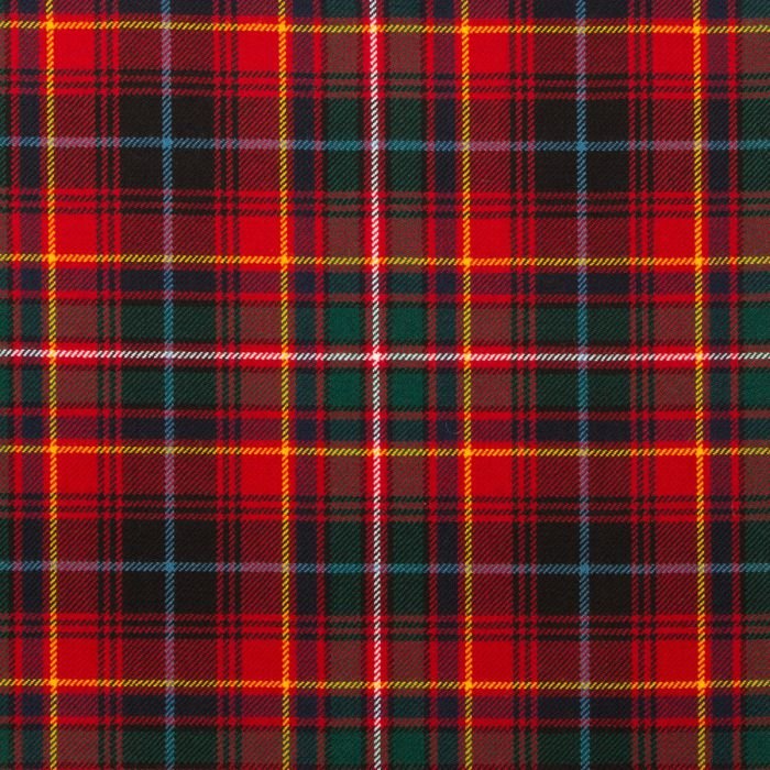Innes Red Modern Tartan Fabric
