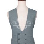 Lovat Blue Tweed Double Breasted Kilt Waistcoat