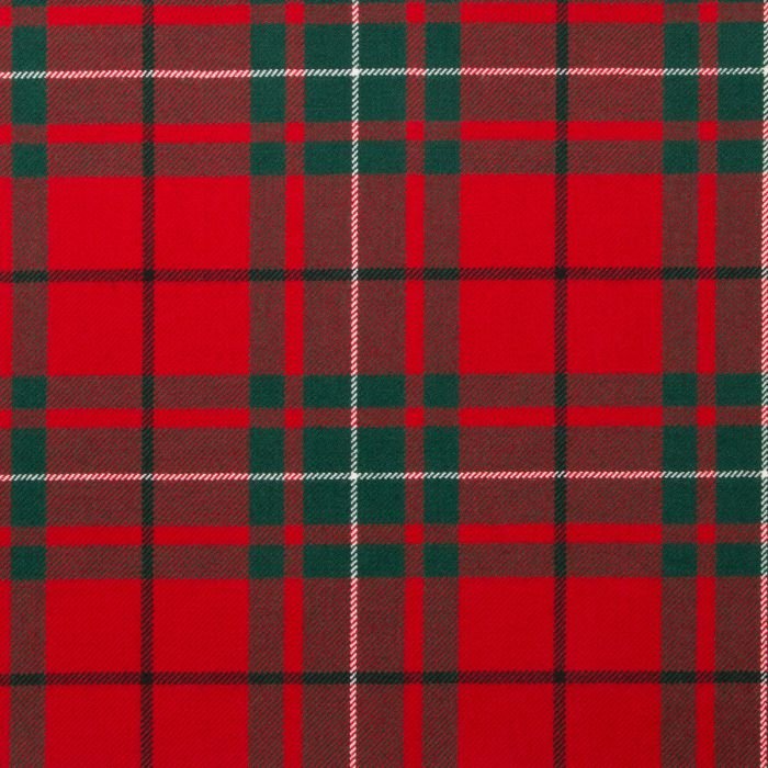 MacAuley Red Modern Tartan Fabric