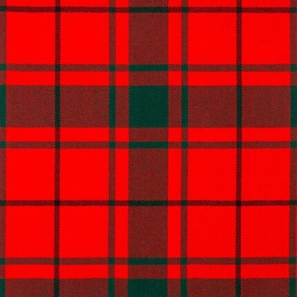 MacDonald of the Isles Red Modern Tartan Fabric