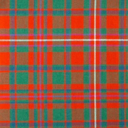 MacKinnon Red Ancient Tartan Fabric