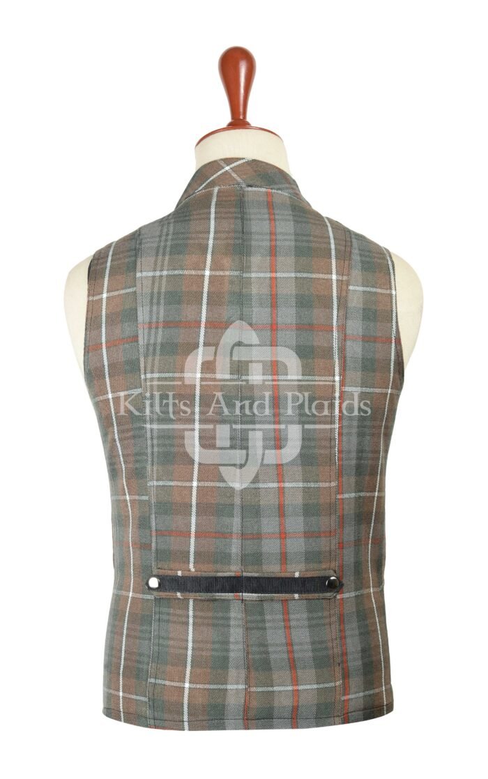 Mackenzie Weathered Tartan Punk Rock Vest