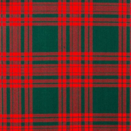 Menzies Green Modern Tartan Fabric