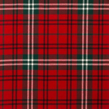 Morrison Red Modern Tartan Fabric
