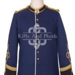 Navy Wool Military Officer Tunic Renaissance Jacket