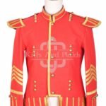 Red Gold Military Doublet Jacket