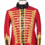 Red Gold Military Hassar Jacket