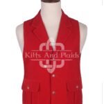 Red Velvet Waistcoat