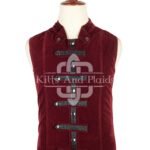 Red Vine Velvet Punk Rock Vest