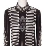 Rennaisance Military Officer Jacket Silver Braided