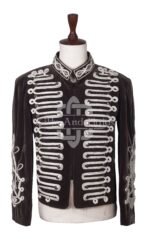 Rennaisance Military Officer Jacket Silver Braided