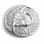 Scottish Highland Cow Kilt Charome Brooch