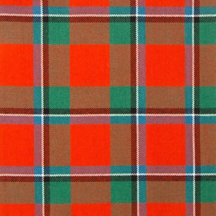 Sinclair Red Ancient Tartan Fabric