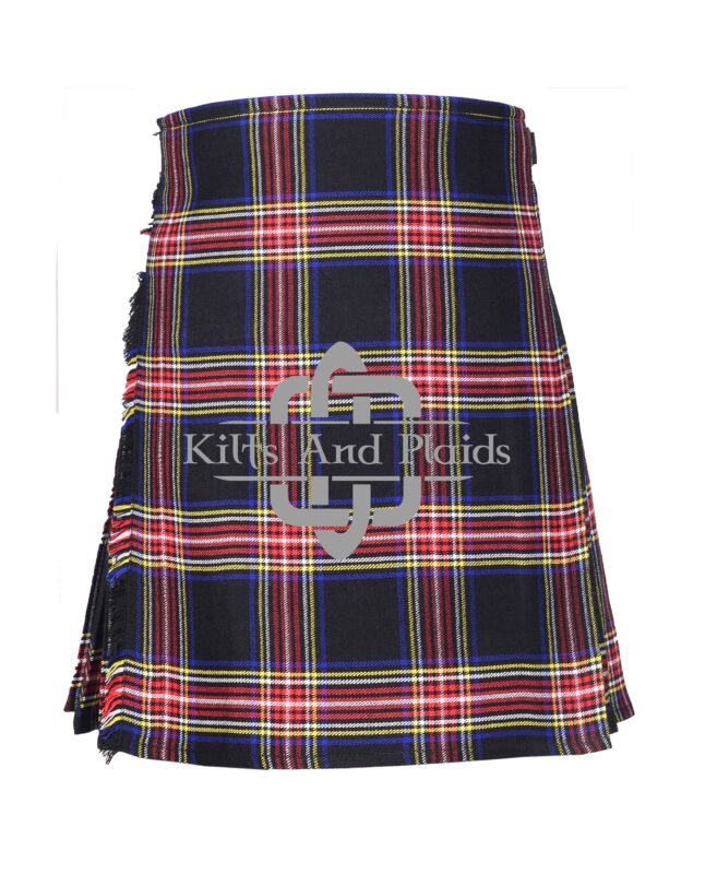 Stewart Black Tartan 8 yard Kilt