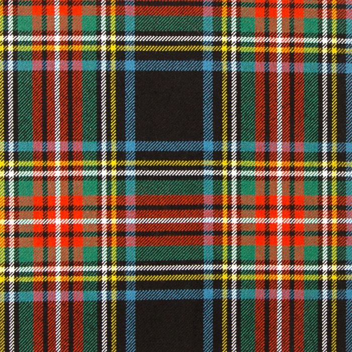 Stewart Black Ancient Stewart Black Ancient Tartan Fabric