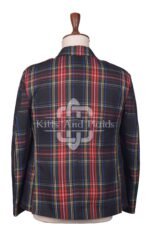 Stewart Black Tartan Argyll Jacket