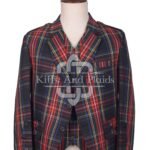 Stewart Black Tartan Argyll Jacket