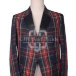 Stewart Black Tartan Blazer Jacket