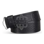 Thistle Embossed Kilt Belt