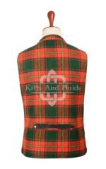 Ulster Red Tartan Punk Rock Waistcoat