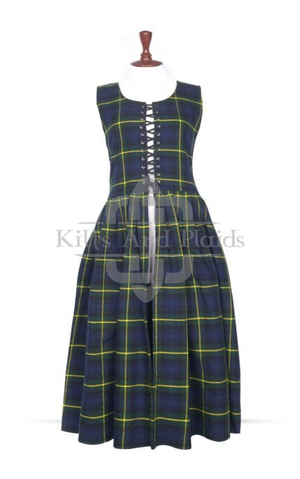 1800s Gordon Modern Tartan Women’s Dress