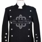 Black Wool Montrose Doublet Jacket