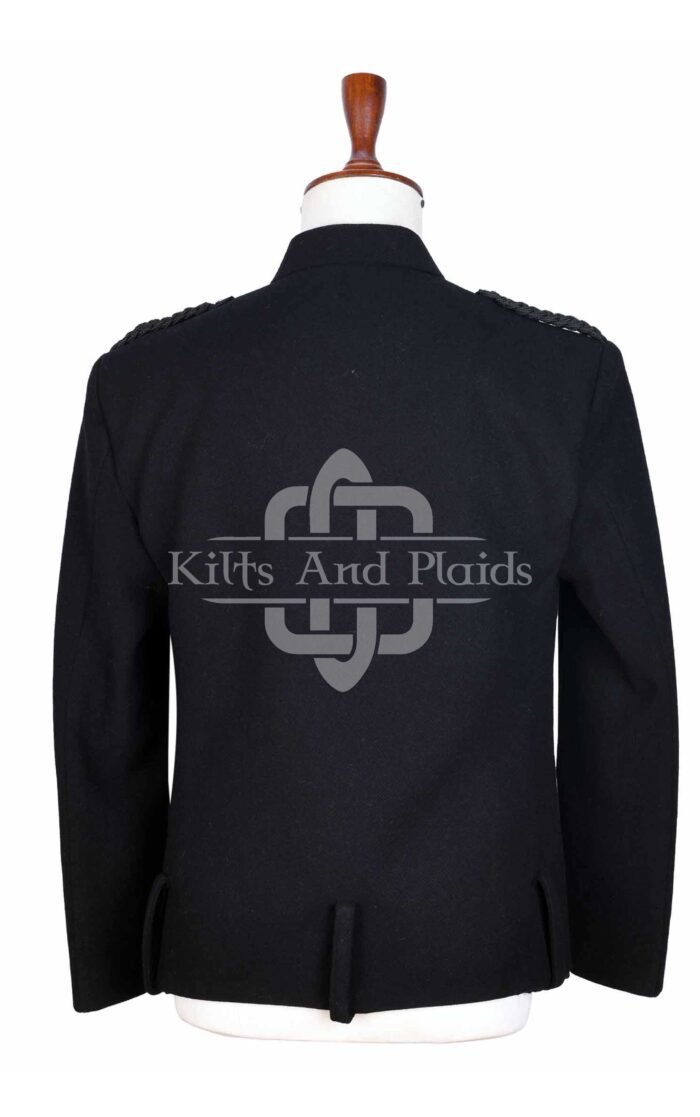 Black Wool Montrose Doublet Jacket