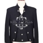 Black Wool Sherrifmuir Jacket and Waistcoat